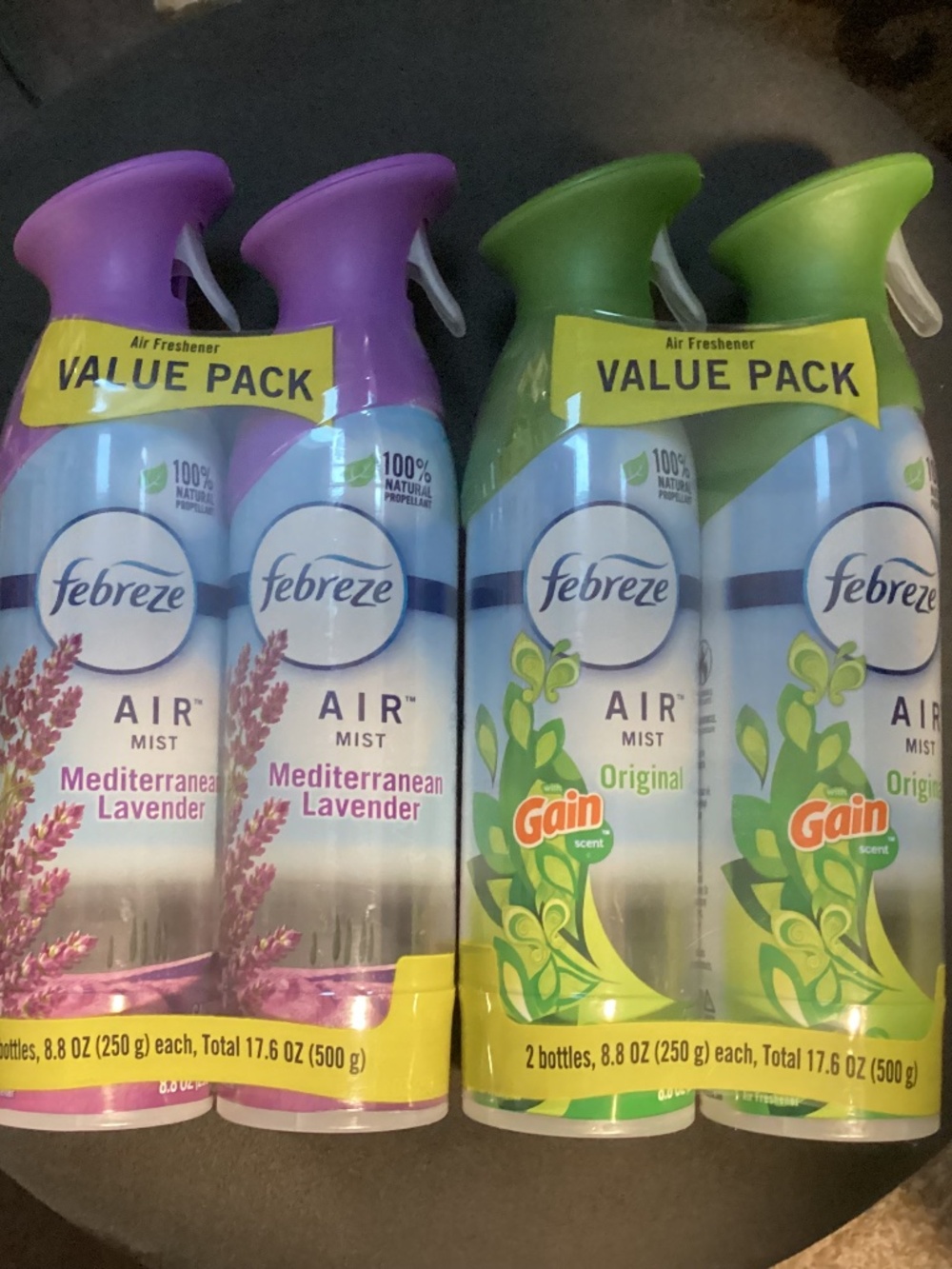 Febreze Air Mist Mediterranean Lavender & Gain Original Value Pack Bundle